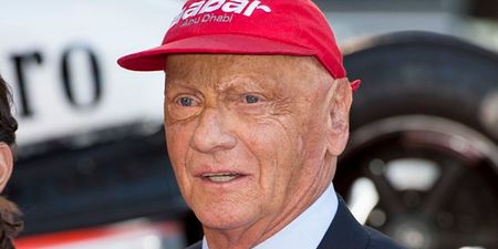 Pic: F1 legend Niki Lauda gets ‘Robbie Keaned’ in caption after posing with David Beckham