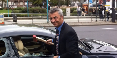 Video: Businessman smashes his own BMW M6 with an axe, because he can…
