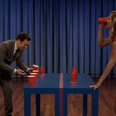 Video: Kate Upton is pretty good at the ‘flip cup’ drinking game