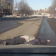Video: Idiotic pedestrians caught on camera