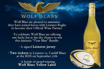 [CLOSED] Comp: Win a signed Leinster shirt, match tickets and a bottle of award-winning Wolf Blass