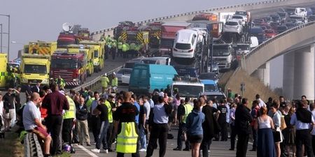 More than 130 cars involved in mass motorway pile up in the UK