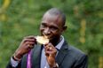 Pic: Yes, that’s David Rudisha in a Clare GAA jersey with his Olympic gold medal