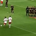 Video: Six players from German lower league team combine for brilliant free-kick routine