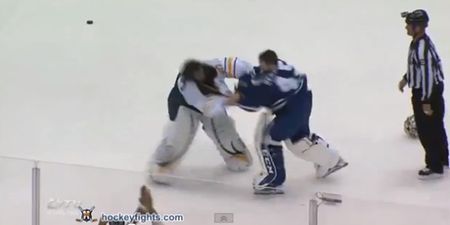 Video: Nothing friendly in this pre-season hockey brawl in Toronto