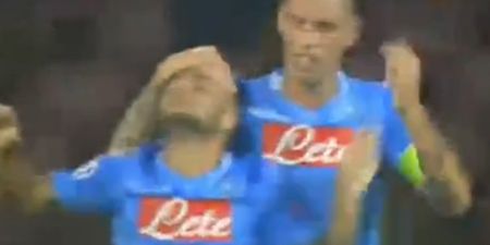 Video: Napoli’s Lorenzo Insigne scored the goal of the night last night with this stunning free-kick