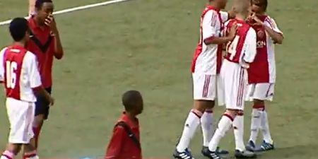 Video: Like father, like son. Justin Kluivert scores two crackers for Ajax youths