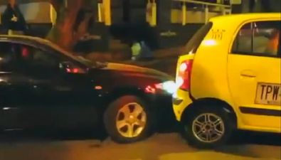 Ay Car-amba! Crazy Colombian driver repeatedly rams taxi in fit of road rage