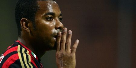 Video: Robinho with an open goal miss at the weekend