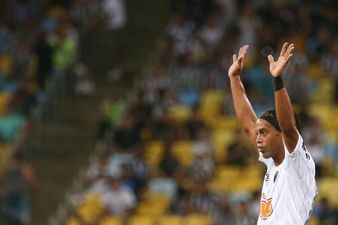 Video: Ronaldinho scored not one, but two superb free-kicks last night