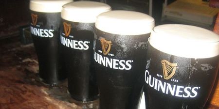 Pic: Surely this isn’t the new Guinness pint glass, is it?