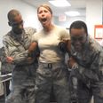 Video: US Air Force woman unexpectedly grabs colleague’s crotch while being tasered