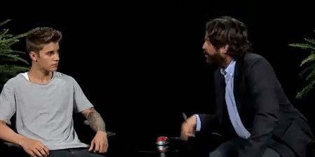 Video: Justin Bieber braves the wrath of Zach Galifianakis on Between Two Ferns
