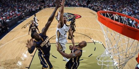 Video: Anthony Davis with a monster alley-oop for the Pelicans last night