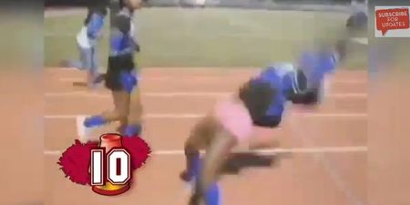 Video: Watching a cheerleader do a record 44 consecutive backflips might make you feel ill