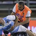 GIF: Felipe Contepomi gets nailed with brutal hit in final game for Argentina