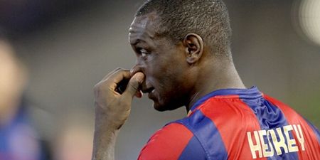 Video: Not even a moving train can stop Emile Heskey in his tracks