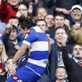 GIF: Joey Barton struck on the head during yesterday’s game at Turf Moor