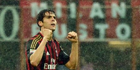 Video: Kaka scored a beaut for AC Milan last night, and the crowd went wild