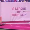 Video: Aussie hurdler Michelle Jenneke takes a tumble during A League of Their Own