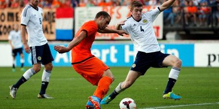 Video: How did this go in? Barely believable goal from the Holland under-21s last night