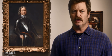 Video: Living legend Nick Offerman talks us through ‘Great Moments In Moustache History’