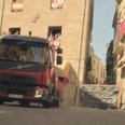 Video: Volvo races a truck against a heard of bulls for their latest stunt