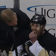 Video: NHL player pulls out two of his own teeth on the bench