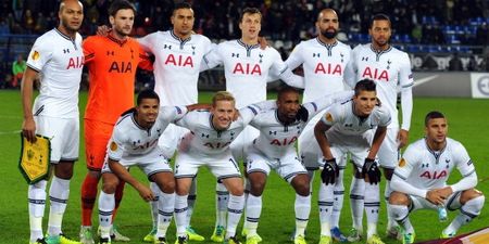 Pic: Spurs’ dressing room in Russia tonight was very weird indeed