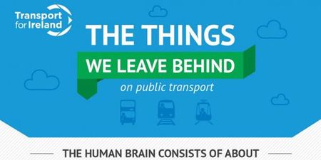 Infographic: Irish people leave behind lots of stuff, and some very weird stuff, on public transport
