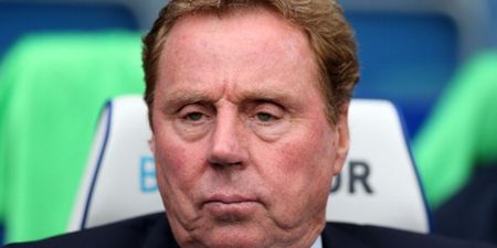 Video: Harry Redknapp gets hit in the face with ball before QPR concede late equaliser