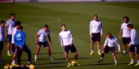 Video: Ronaldo, Bale and company having some highly skilled craic at Real Madrid training
