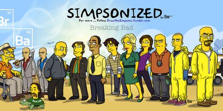 Pics: The Simpsons style drawings of the Breaking Bad cast are tremendous