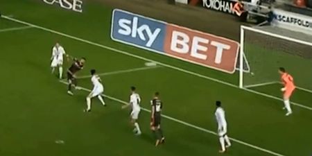 Video: Volleyed cross and volleyed finish make for a spectacular Carlisle goal