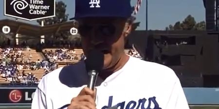 Video: Will Ferrell introduced the LA Dodgers players at an MLB game yesterday