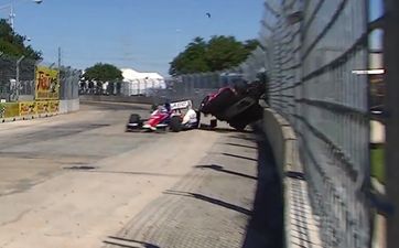 Video: Dario Franchitti’s horrifying crash at the IndyCar GP of Houston yesterday