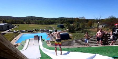 Video: This giant water slide looks like it would be epic craic