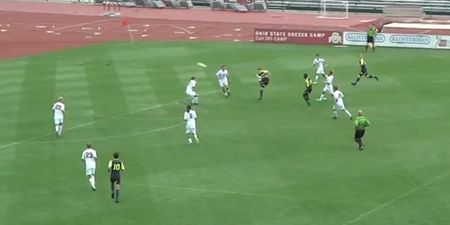 Video: Michigan University player does the most fitting Thierry Henry impression possible