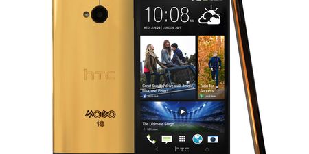 Forget the gold coloured iPhone and try the HTC made of real gold