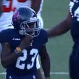 Video: Four foot nine running back makes his first carry in a college football game