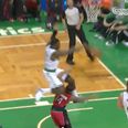 Video: Ridiculous block from the NBA as defender leapfrogs attacker
