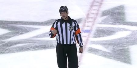 Video: This NHL referee calls a foul in a pretty unique style