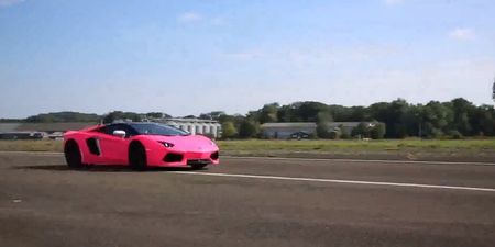 Video: Bright pink Lamborghini makes terminally ill girl’s dream come true