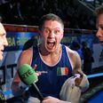 Pic: Jason Quigley qualified for the World Boxing Championships final today… and doesn’t he look happy about it?