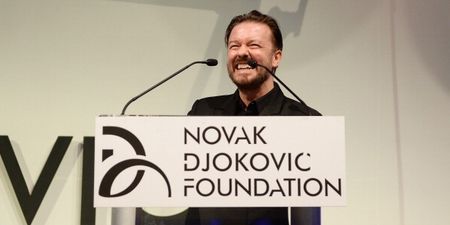Video: David Blaine baffles Ricky Gervais with ‘needle through arm’ trick
