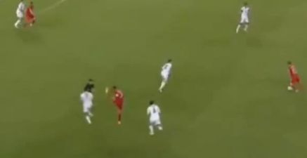 Video: Cristiano Ronaldo violently kicked out at a defender last night