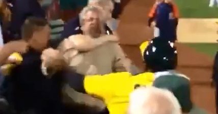Video: Incredibly aggressive fan gets tasered at Major League Baseball game in California