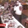 Video: Russian wedding quickly descends into brawl