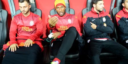 Picture: Didier Drogba grabs a camera from a photographer and snaps a few selfies