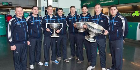 Picture: Sam is on his way to America with the Dublin footballers